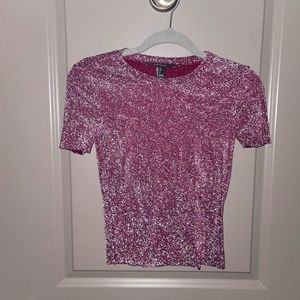 NWT Glitter Fitted Top NYE Glitzy Forever 21
